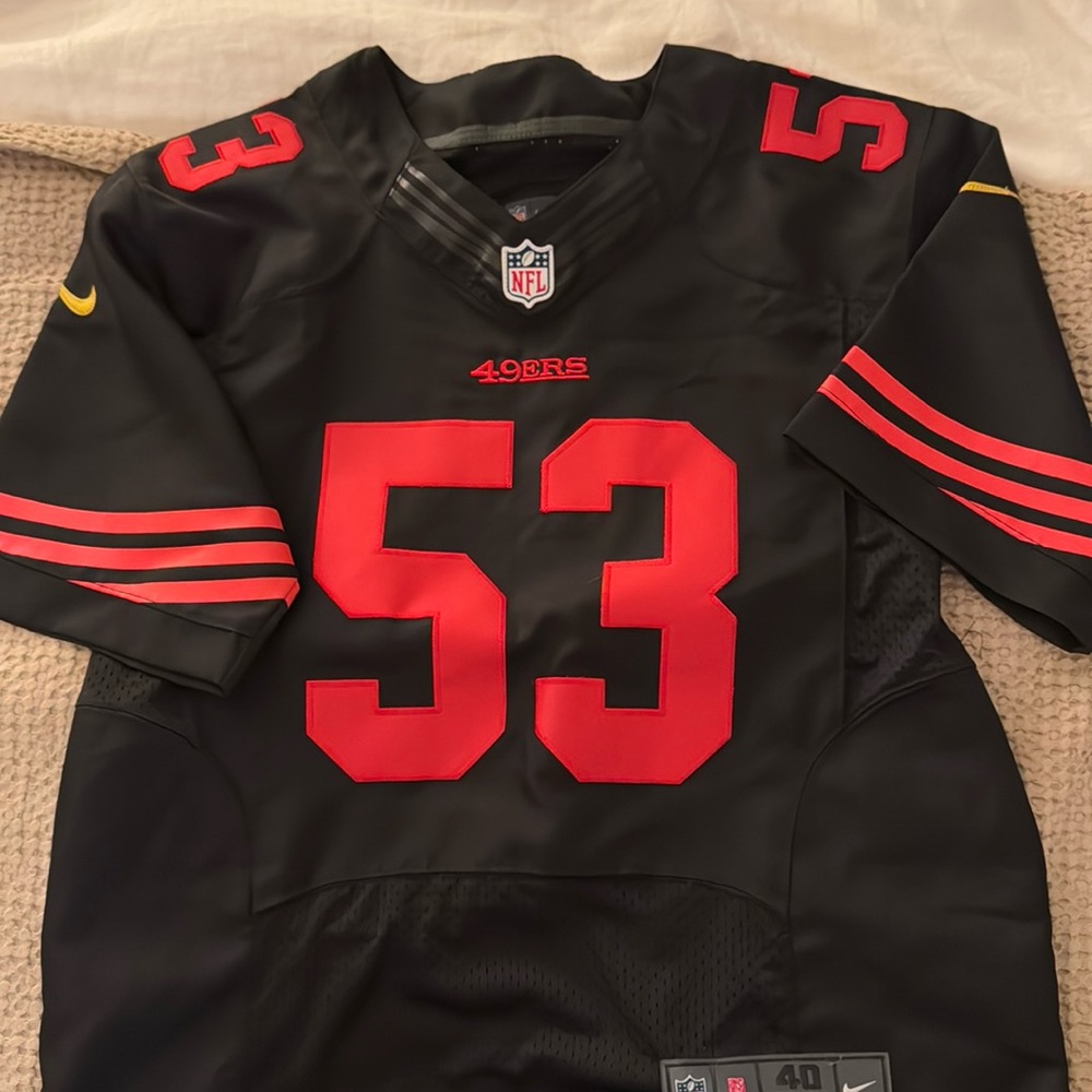 Black Bowman 49ers Jersey 53 Nike Color Rush